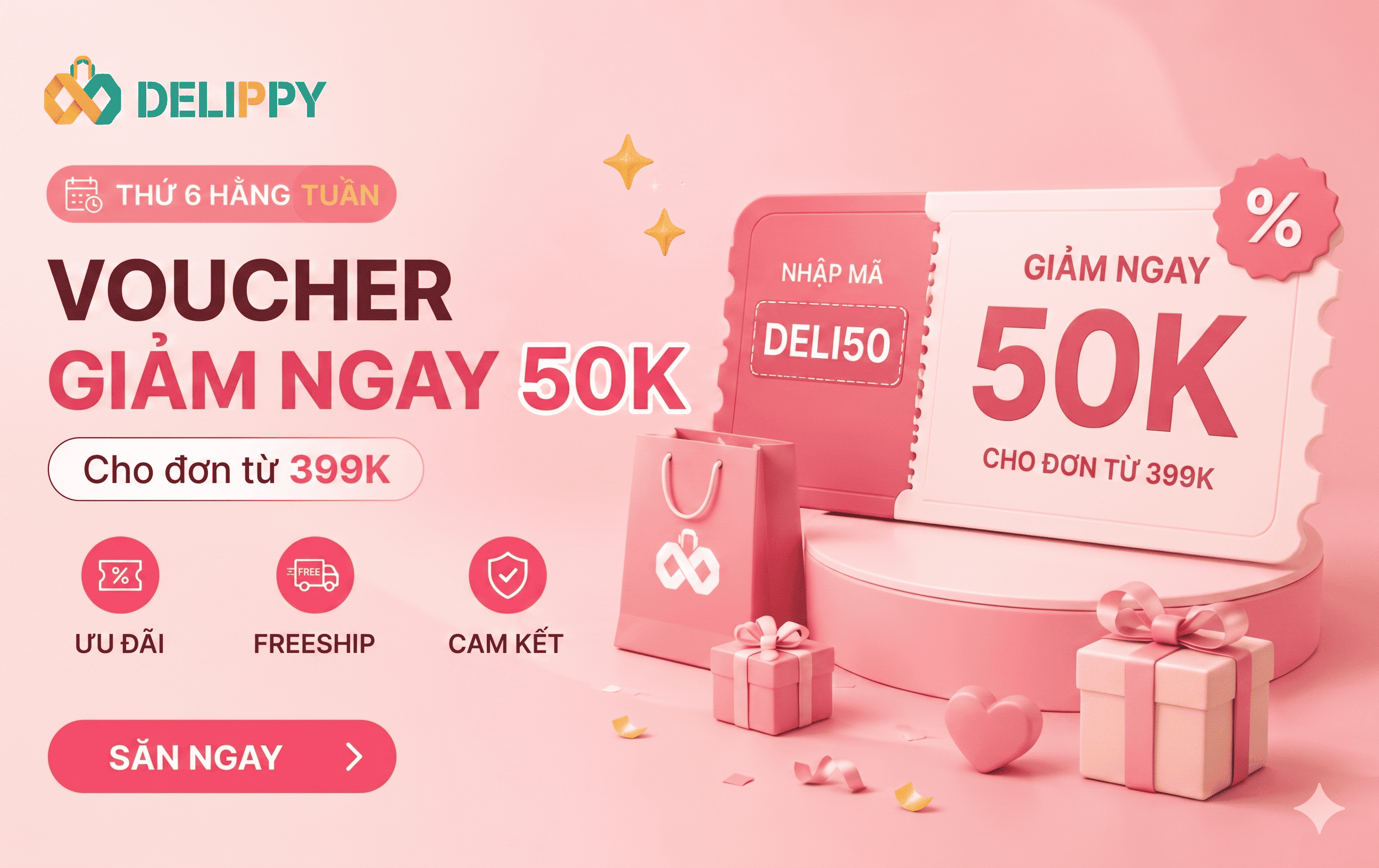 Voucher Freeship đơn từ 299K