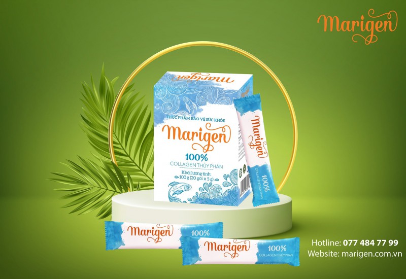 Collagen Đồng Tháp 100% thuỷ phân nguyên chất Marigen