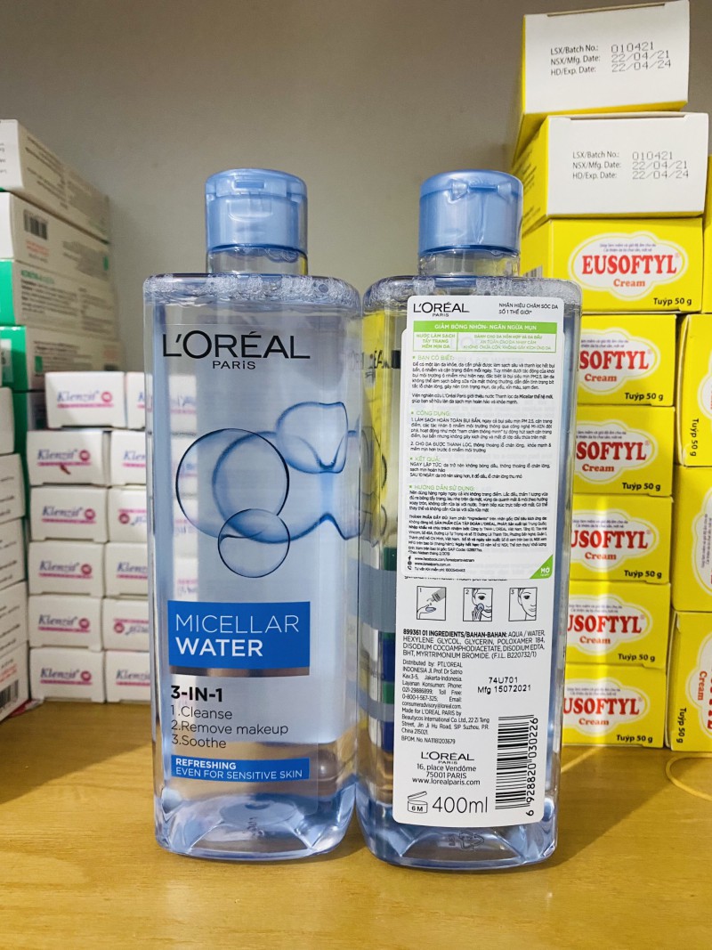 Nước tẩy trang l'oreal