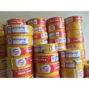 Dây cáp điện trần phú - Dẹt 2X0,75 Cu/PVC/