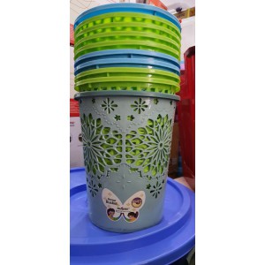 Xô nhựa vân hoa
