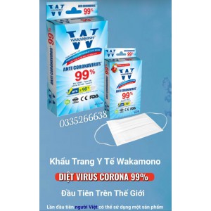 COMBO 3 hộp Khẩu trang y tế Wakamono