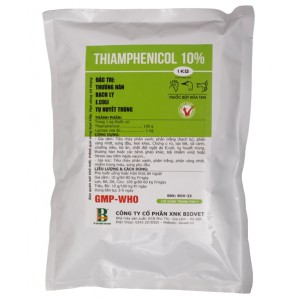 THIAMPHENICOL 10% – TRỊ THƯƠNG HÀN – BẠCH LỴ – ECOLI - Gói 1Kg