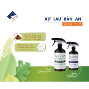 Xịt lau bàn ăn hữu cơ Bồ hòn Tinh dầu Sả chanh 500ml