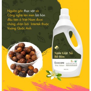 Nước giặt xả hữu cơ Bồ hòn Tinh dầu Hoa Bười 4L