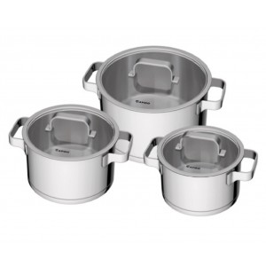 Bộ nồi 3 chiếc Rapido RK182024, Inox 304