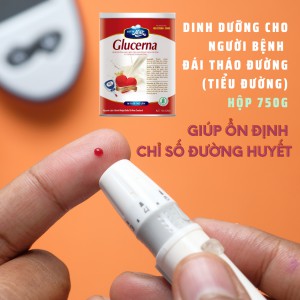 Sữa bột Glucerna 750g - Dinh dưỡng đặc biệt cho người đái tháo đường (tiểu đường)